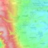 Mappa topografica Oberdorla, altitudine, rilievo