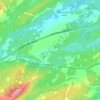 Mappa topografica Glenville, altitudine, rilievo