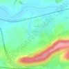 Mappa topografica Chenois, altitudine, rilievo