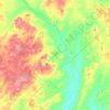 Mappa topografica Остроленское сельское поселение, altitudine, rilievo