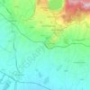 Mappa topografica Genzano di Roma, altitudine, rilievo