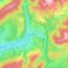 Mappa topografica Mettnich, altitudine, rilievo