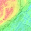 Mappa topografica Cheney, altitudine, rilievo