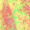Mappa topografica Красноуфимский округ, altitudine, rilievo
