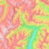 Mappa topografica Moso in Passiria, altitudine, rilievo