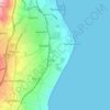 Mappa topografica Riposto, altitudine, rilievo