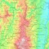 Mappa topografica Caldas, altitudine, rilievo