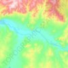 Mappa topografica Бурен-Хемский сумон, altitudine, rilievo