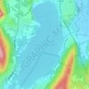 Mappa topografica Lago di Comabbio, altitudine, rilievo
