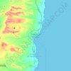 Mappa topografica Puerto del Rosario, altitudine, rilievo