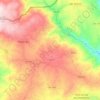 Mappa topografica Travancas e Roriz, altitudine, rilievo