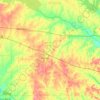 Mappa topografica Van Zandt County, altitudine, rilievo