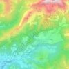 Mappa topografica Castione della Presolana, altitudine, rilievo