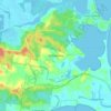 Mappa topografica Wollumboola, altitudine, rilievo