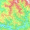 Mappa topografica Pokhari, altitudine, rilievo