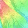 Mappa topografica Robassomero, altitudine, rilievo