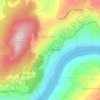 Mappa topografica Magrelos, altitudine, rilievo