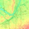 Mappa topografica Flint, altitudine, rilievo