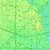 Mappa topografica 银雀山街道, altitudine, rilievo