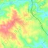 Mappa topografica Mountain View, altitudine, rilievo