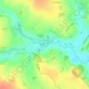 Mappa topografica Chelsworth, altitudine, rilievo