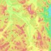 Mappa topografica Tikabali, altitudine, rilievo