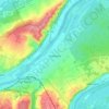 Mappa topografica Freneuse, altitudine, rilievo
