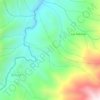 Mappa topografica Fundadores, altitudine, rilievo