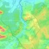 Mappa topografica Creutzwald, altitudine, rilievo