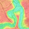 Mappa topografica Essonnes, altitudine, rilievo