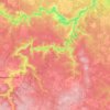 Mappa topografica муниципальный округ Нижняя Салда, altitudine, rilievo
