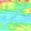 Mappa topografica Bennungen, altitudine, rilievo