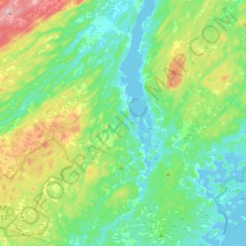 Mappa topografica Grand Mira North, altitudine, rilievo
