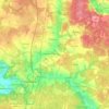 Mappa topografica сельское поселение Село Ворсино, altitudine, rilievo