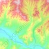 Mappa topografica сумон Кундустуг, altitudine, rilievo
