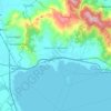 Mappa topografica Tuoro sul Trasimeno, altitudine, rilievo