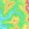 Mappa topografica Algua, altitudine, rilievo