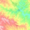 Mappa topografica Somervell County, altitudine, rilievo