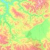 Mappa topografica Шынаанский сумон, altitudine, rilievo