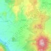 Mappa topografica San Gabriel, altitudine, rilievo