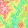 Mappa topografica 54646, altitudine, rilievo