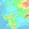 Mappa topografica Δημοτική Ενότητα Ναυπλιέων, altitudine, rilievo