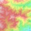 Mappa topografica Barsey Rhododendron WLS, altitudine, rilievo
