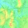 Mappa topografica Aldington, altitudine, rilievo