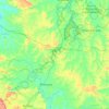 Mappa topografica Irati, altitudine, rilievo