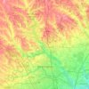 Mappa topografica Montgomery County, altitudine, rilievo