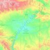 Mappa topografica Uintah County, altitudine, rilievo