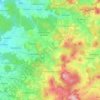 Mappa topografica Hofbieber, altitudine, rilievo