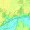 Mappa topografica Clear Lake, altitudine, rilievo