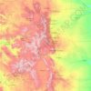 Mappa topografica Colorado, altitudine, rilievo